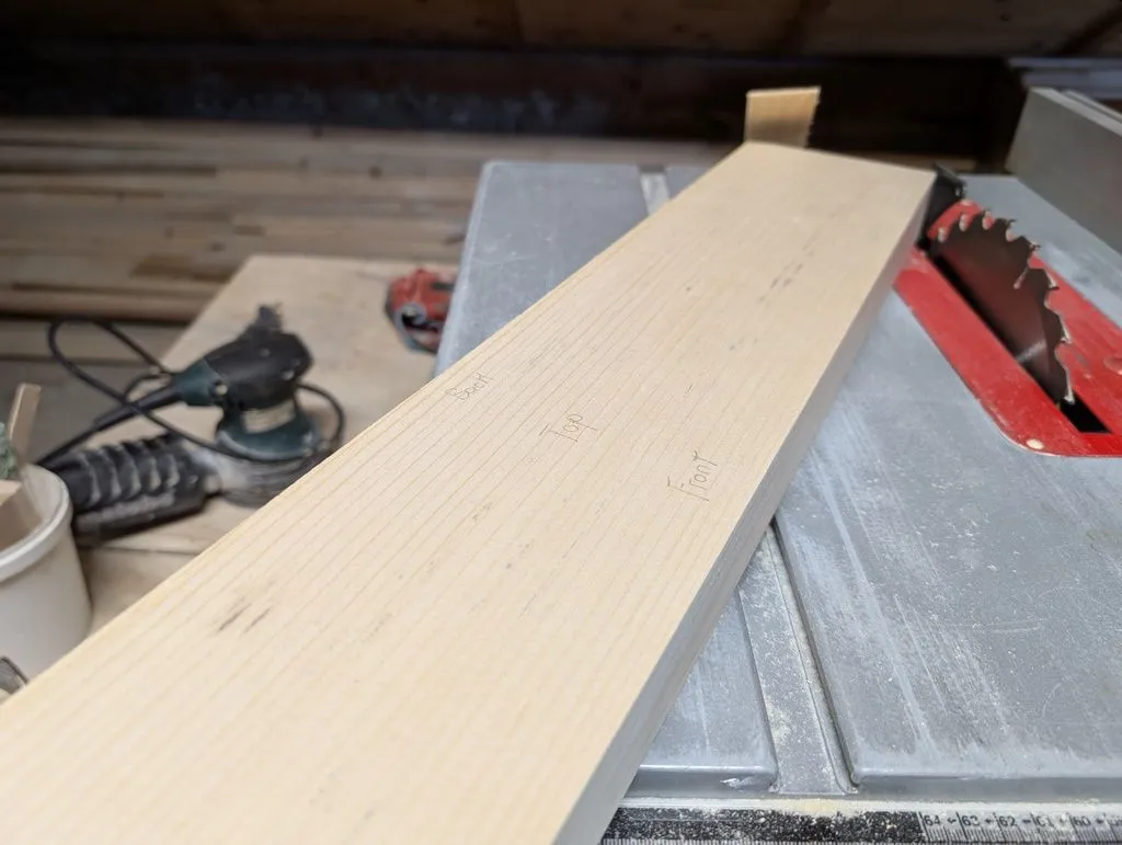 ...and to width on the table saw.