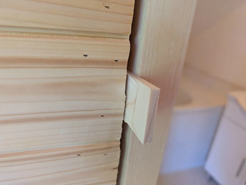 Shims are used to plumb and level the side and top jambs, and to provide mechanical support the jambs where they are screwed into the framing.