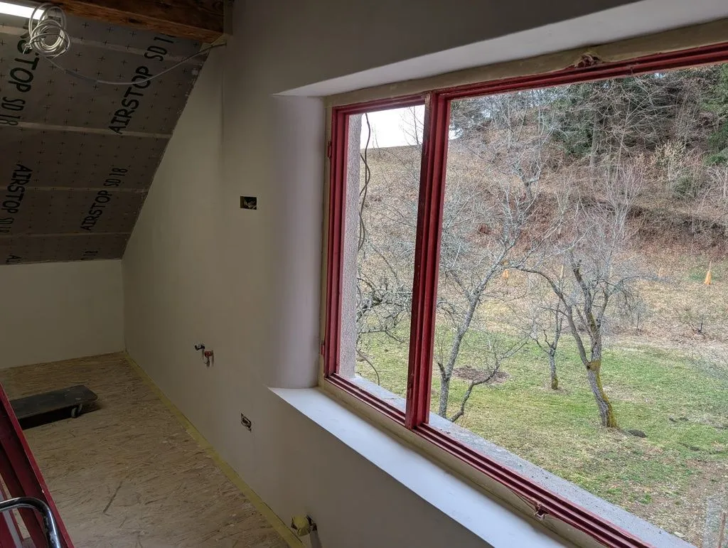The completed finish coat.