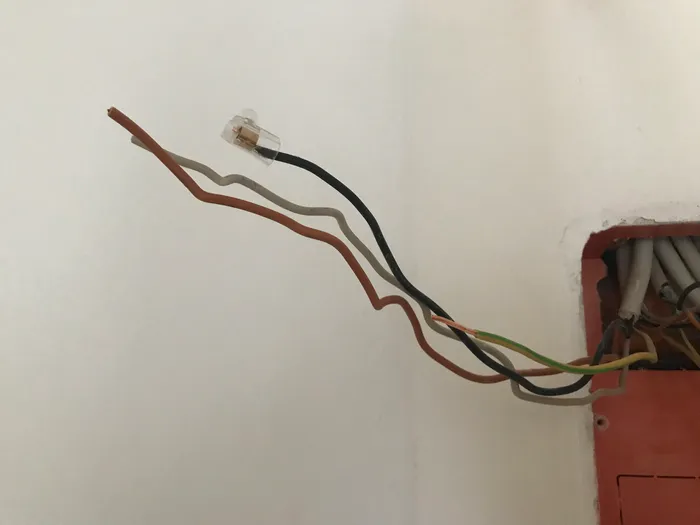 The supply line disconnected and capped off before beginning work.